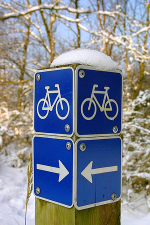Vinter cykelrute