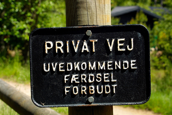 Skilte Privat vej